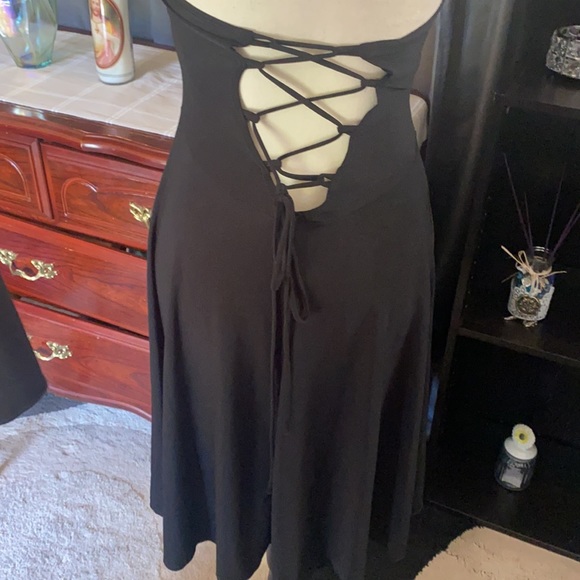❤️💕SEXY VENUS BLACK cut up DRESS❤️💕small - Picture 9 of 11